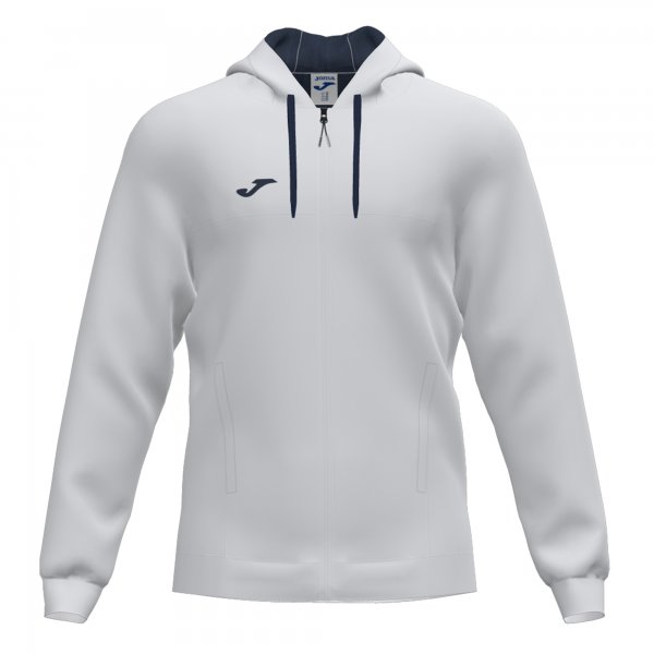 Sudadera TORNEO Blanco-Azul Marino