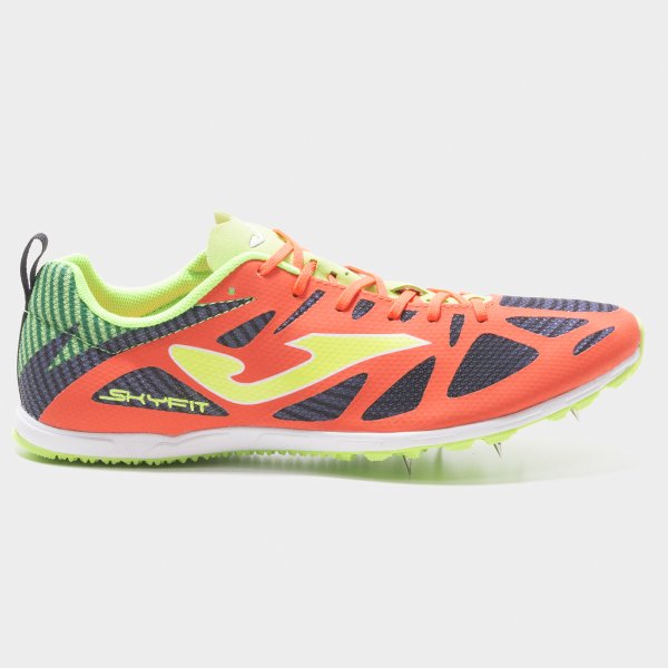 Zapatillas Running – 6728 SPIKES Coral-Negro 6MM-9MM